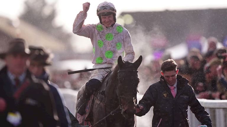 FIVE WINS IN THE BOODLES CHELTENHAM GOLD CUP FOR BOTH MULLINS AND TOWNEND AS GAELIC WARRIOR SCORES I