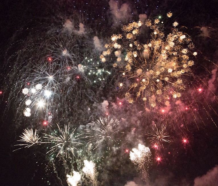 Warwick Town Bonfire 2019 - Fireworks 2